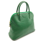 Hermes Bolide 35 Green Epsom Gold Hand Ba Handbag — view 7