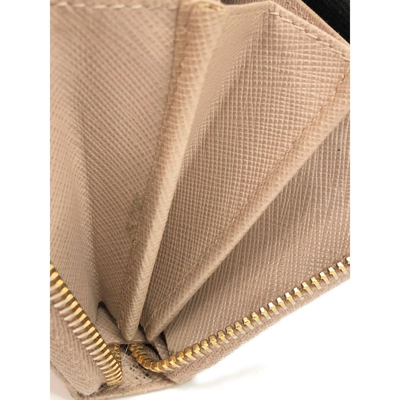 Prada Round Long Wallet Saffiano 1 Ml506 Pink — view 7