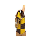 Louis Vuitton Shoulder Bag Nano Steamer Damier Pop Canvas Yellow Brown — view 3