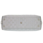 Gucci GG Canvas Leather Silver Handbag 1641 — view 5