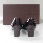 Louis Vuitton Stored Item Enamel Brown Heel 37 — view 4