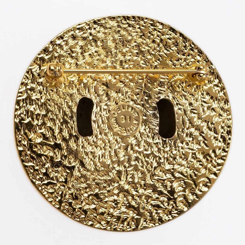 Celine Brooch Gold Dome Motif Arc De Triomphe Star — view 6