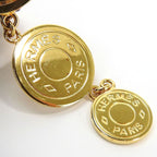 Hermes Earrings Serie 3 Strand Gold GP Plated Accessories Jewelry Small Accessori — view 4