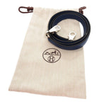 Hermes Kelly Strap Taurillon Cles Mance Silver Hardware Deep Blue — view 2