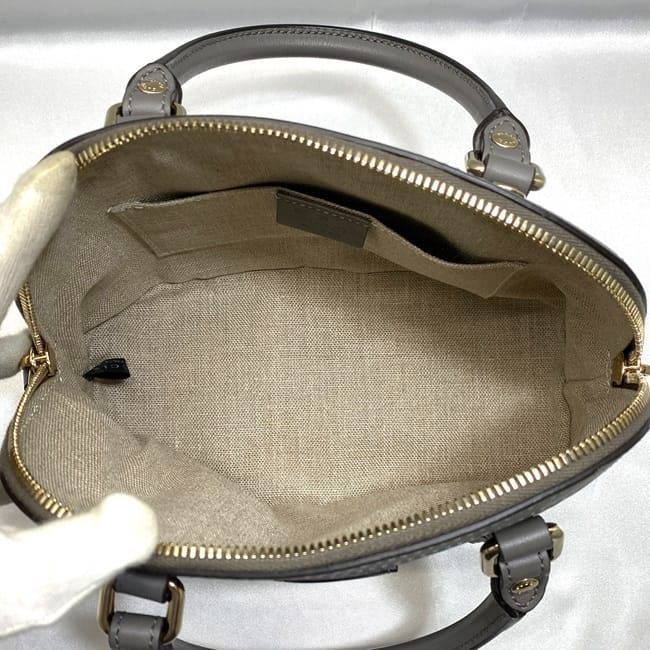 Gucci 2 way Bag Grey Micro Stripe — view 6