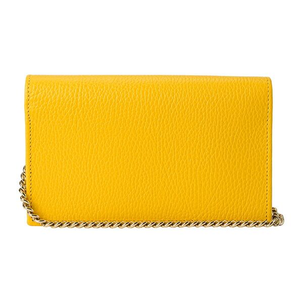 Gucci Shoulder Bag Dollar Calf Yellow — view 2