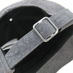 Bottega Veneta Cap Flannel Print Nubuckles Cles Leather Charcoal S Hat Dark — view 5