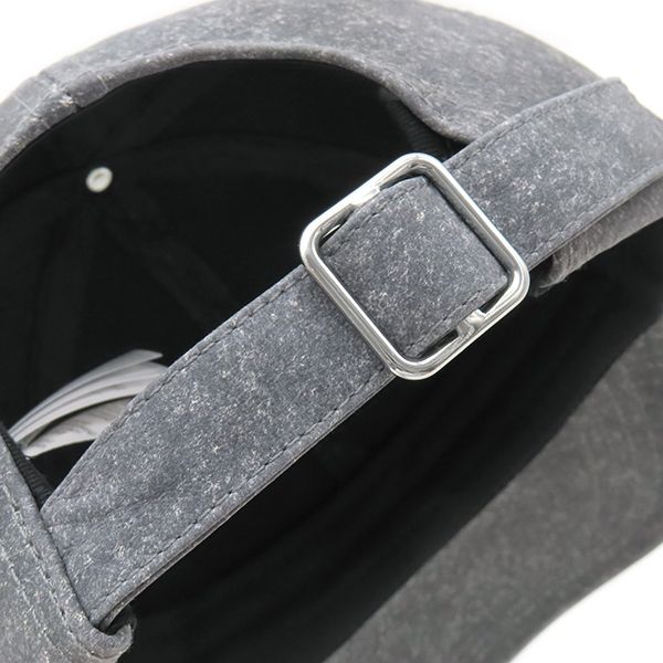 Bottega Veneta Cap Flannel Print Nubuckles Cles Leather Charcoal S Hat Dark — view 5