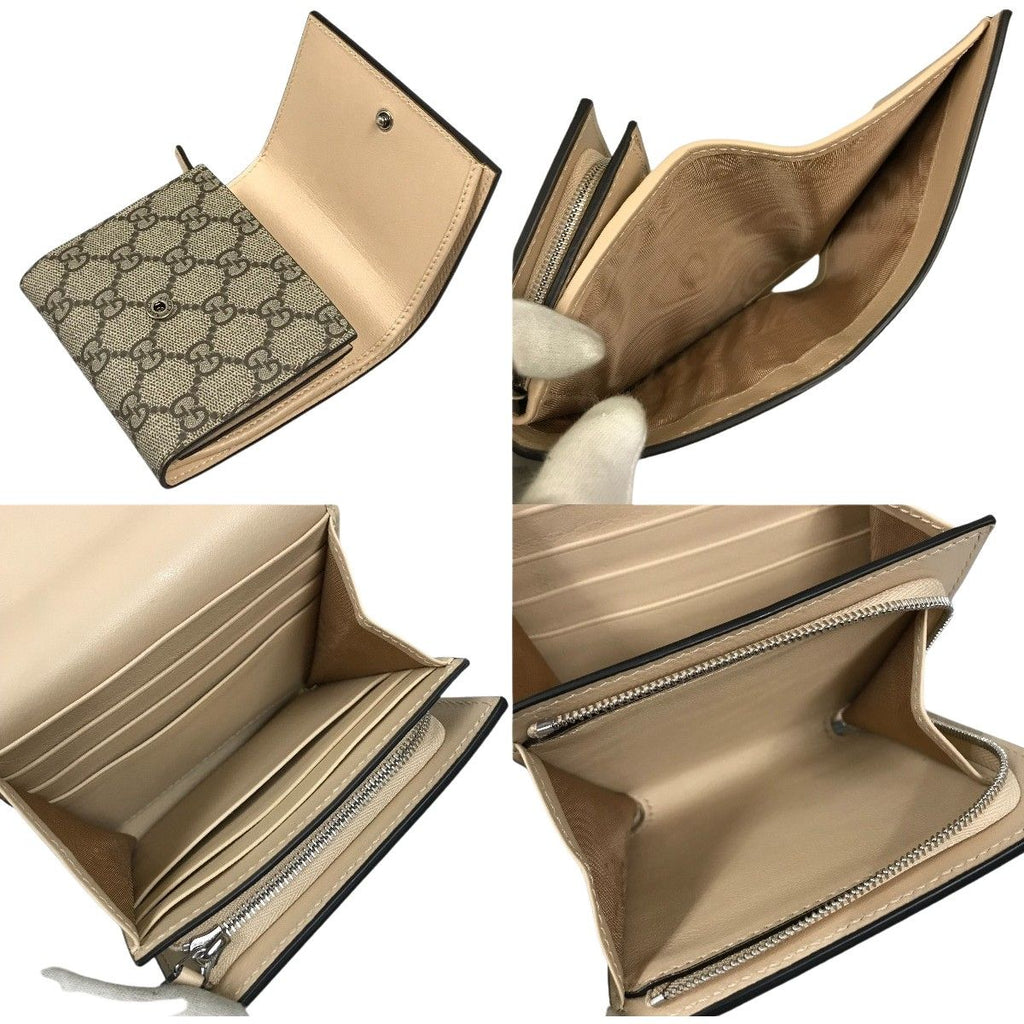 Gucci Double G Medium Wallet GG Supreme Canvas Bifold — view 4