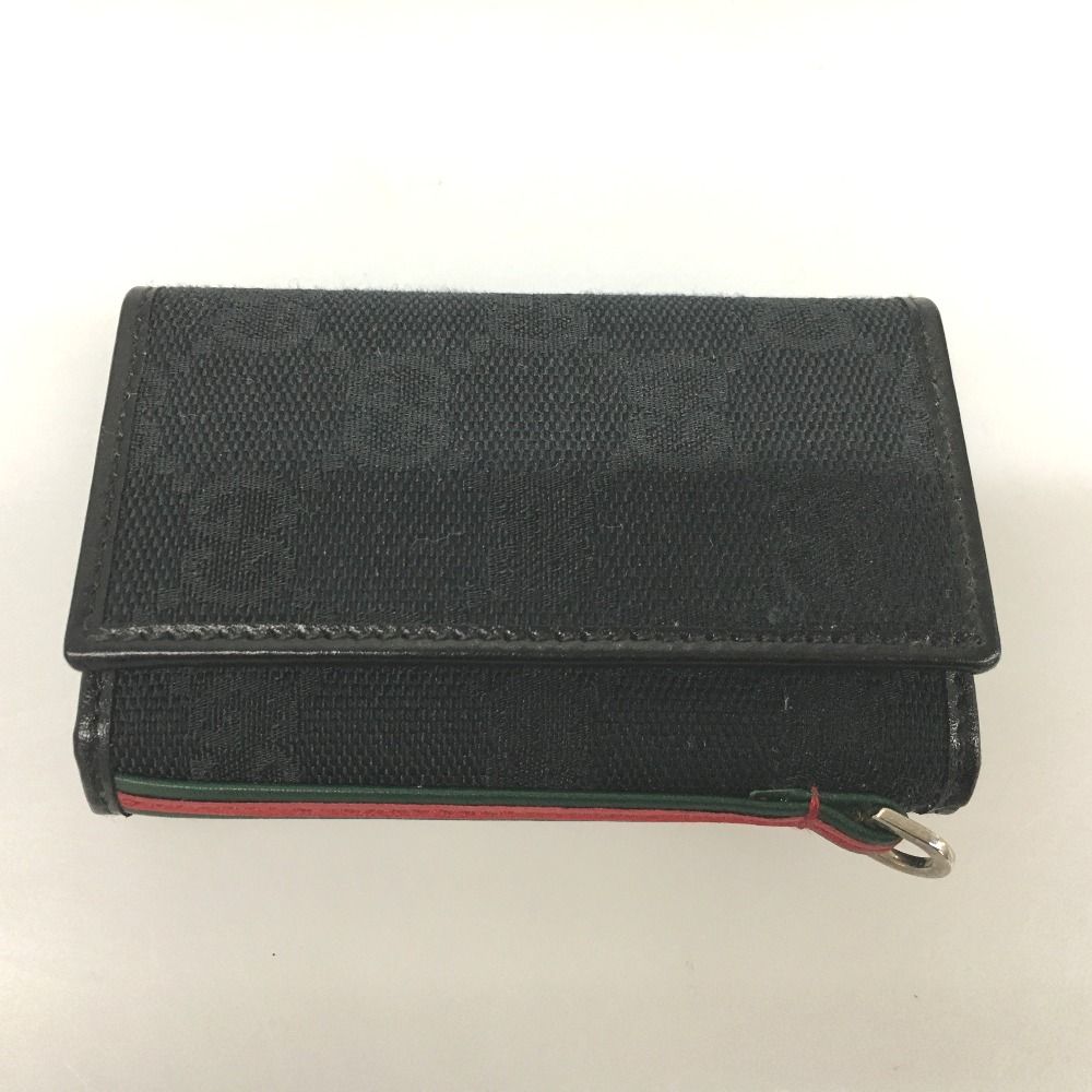Gucci GG Canvas Key Case 6 Rows Black — view 2