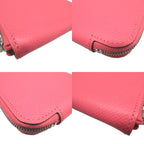 Hermes Azap Silk Inn Compact Vaux Epson Rose Azalea Coin Case — view 6