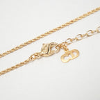 Christian Dior Vintage Necklace Logo Gold Germany — view 5