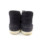 Louis Vuitton High Cut Sneakers Side Zip Suede Dark Navy Size 6 — view 3
