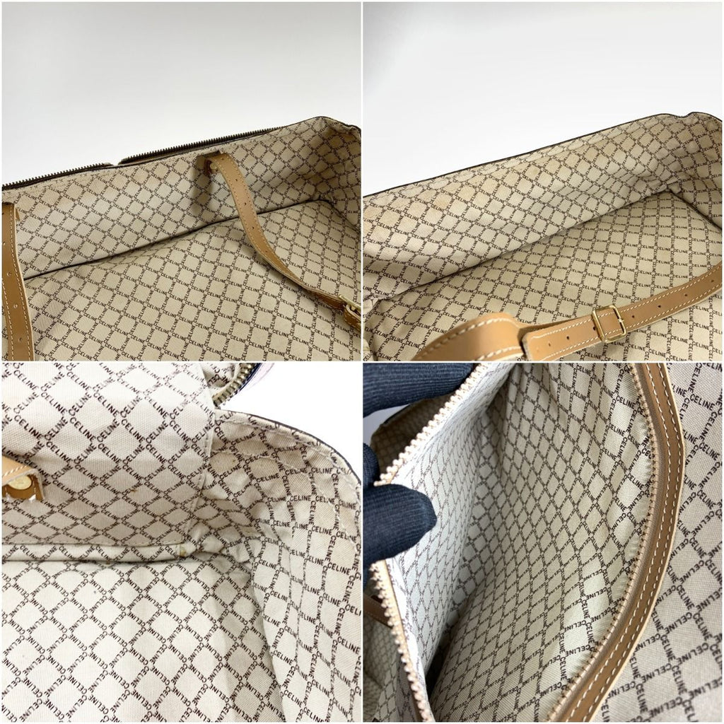 Celine Macadam Travel Bag Suitcase Light Brown — view 8