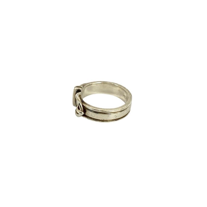 Hermes Suntulle Silver 925 Belt Ring No 8 62422 — view 4
