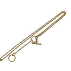 Hermes Necklace Pendant Mini Maillon PM Fed3 Cles Beige Gold Hardware — view 7