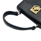 Celine Handbag Leather Gold Hardware Mini Vintage Black — view 6