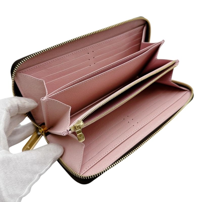 Louis Vuitton Damier Round Long Wallet Zippy — view 7