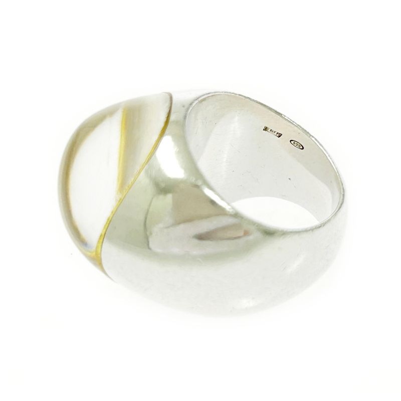 Gucci Silver Stone Ring 32.3 g 925 Engraving — view 9