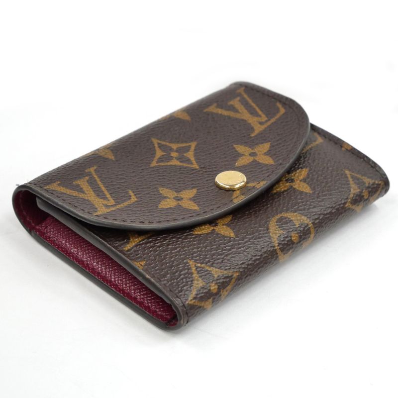 Louis Vuitton Porte Monnaie Rosalie Fuchsia Bifold Wallet Coin Case — view 4