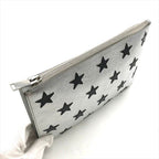 Saint Laurent Star Patchwork Metallic Leather Clutch Pochette Pouch Case — view 6