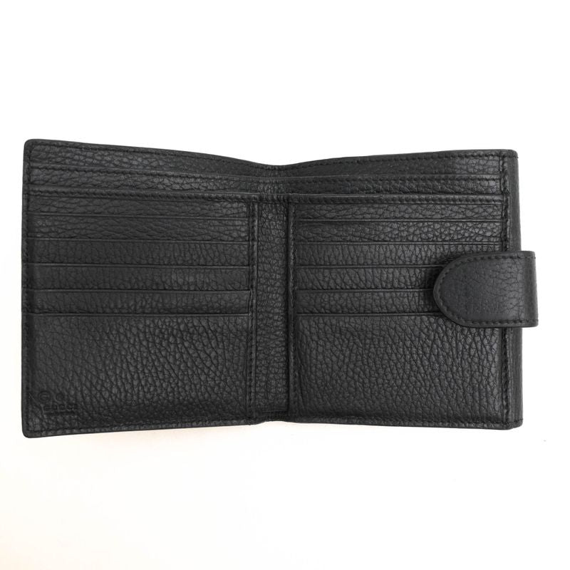 Gucci Wallet Women Leather Black Interlocking G with Coin Purse — view 5