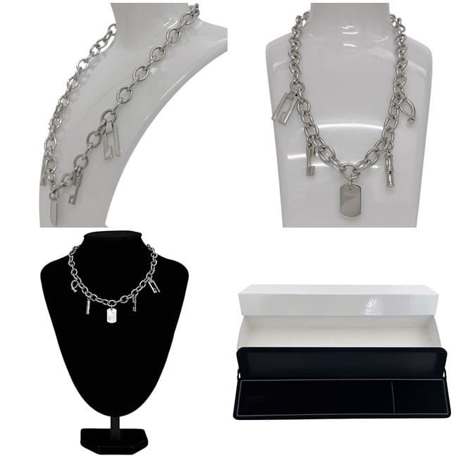 Gucci Necklace 5 Charm Silver Polished Ag 925 — view 4