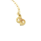 Christian Dior Vintage Logo Oval Necklace Metal Gold 0290 — view 6