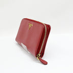 Prada Long Wallet Leather 1 Ml029 Red — view 4