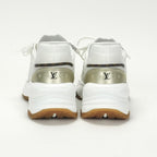 Louis Vuitton Run 55 Sneakers Shoes Mixed Material White — view 6