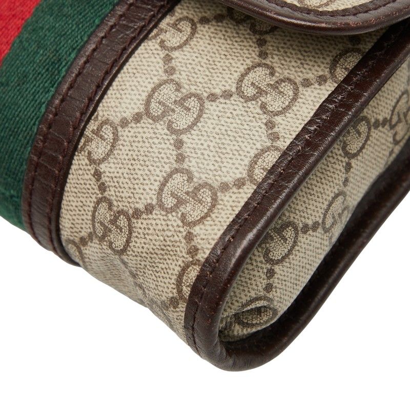Gucci Sherry Line GG Supreme Body Bag Waist Beige Multicolor — view 5