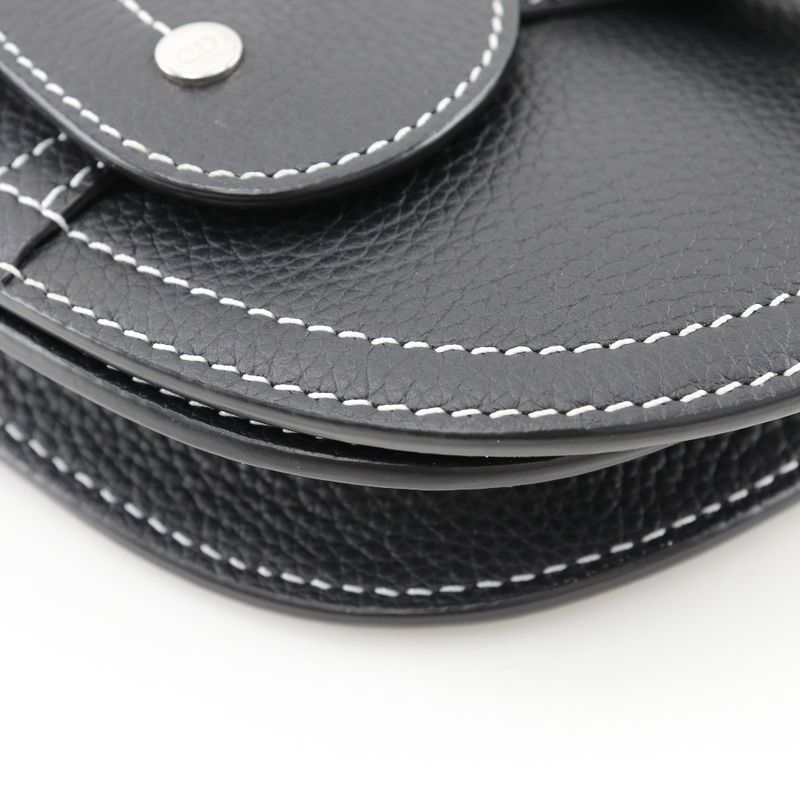 Dior Saddle Calf Black Body Bag — view 4