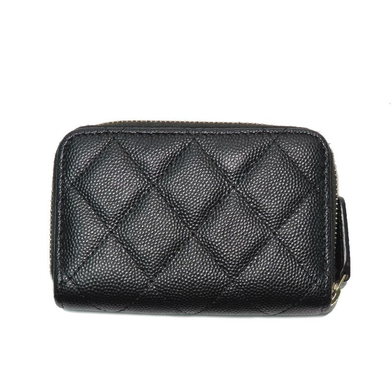 Chanel Quilted Bijoux-zip Coin Case Black Gold Hardware Ap3607 — view 4