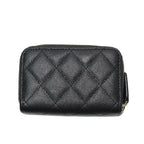 Chanel Quilted Bijoux-zip Coin Case Black Gold Hardware Ap3607 — view 4