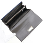 Fendi Peekaboo 8 M0377 Calf Navy Long Wallet — view 6