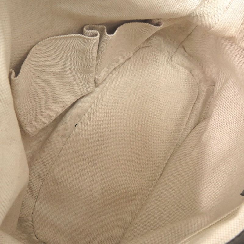 Gucci GG Canvas Leather Beige Black 2-Way Handbag 1465 — view 7