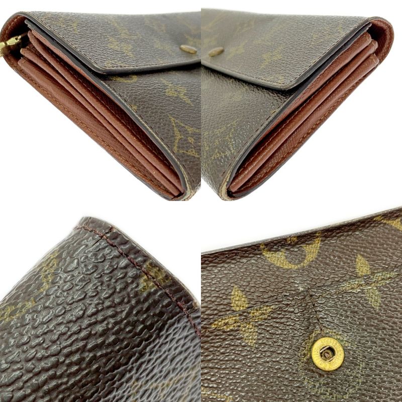 Louis Vuitton Monogram Pochette Porte Monet Cles Di Brown — view 6