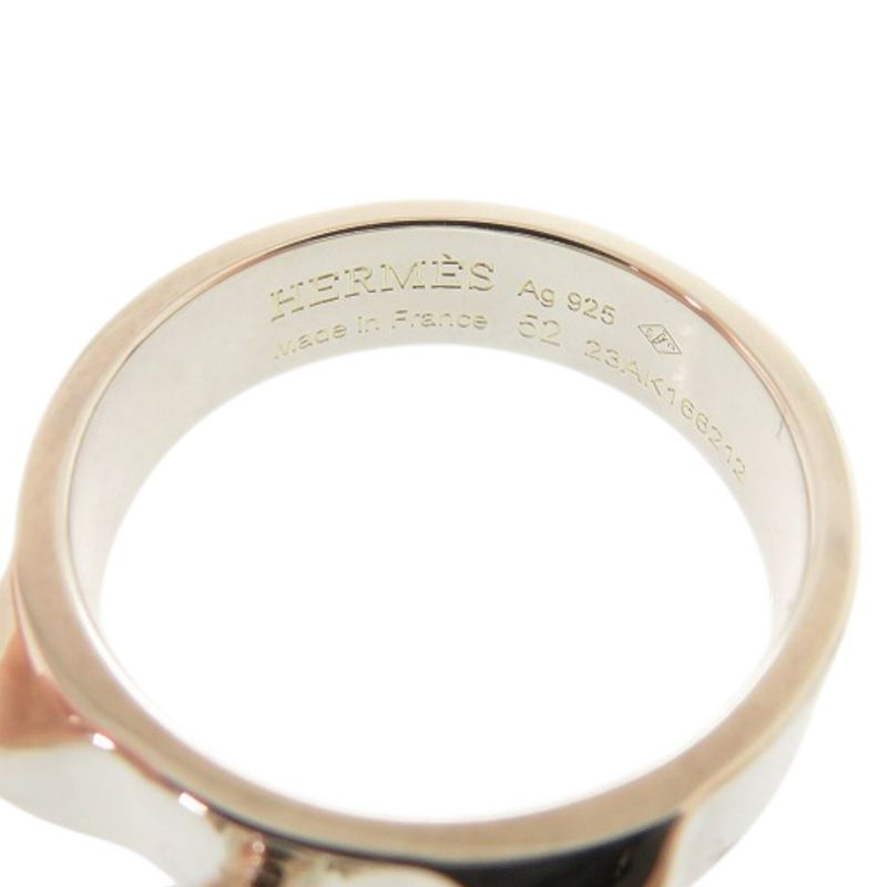 Hermes Collier De Chien PM Silver 925 Size 12 Ring 1409 — view 7