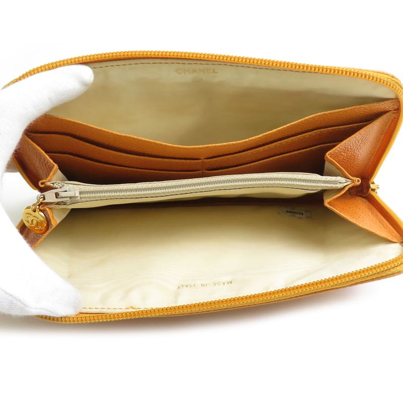 Chanel Round Zipper Long Wallet — view 3
