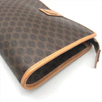 Celine Macadam Triomphe Clutch Brown — view 4
