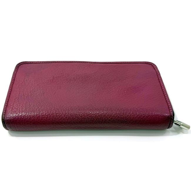 Loewe Round Zipper Long Wallet Pink Amazona Leather — view 5