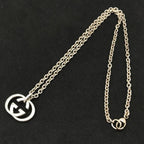 Gucci GG Logo Necklace Silver — view 3