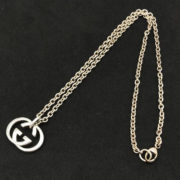 Gucci GG Logo Necklace Silver — view 3