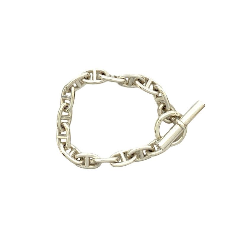 Hermes Chaine D'ancre Margiela Period MM 15 Frames Silver 925 Chain Bracelet — view 5