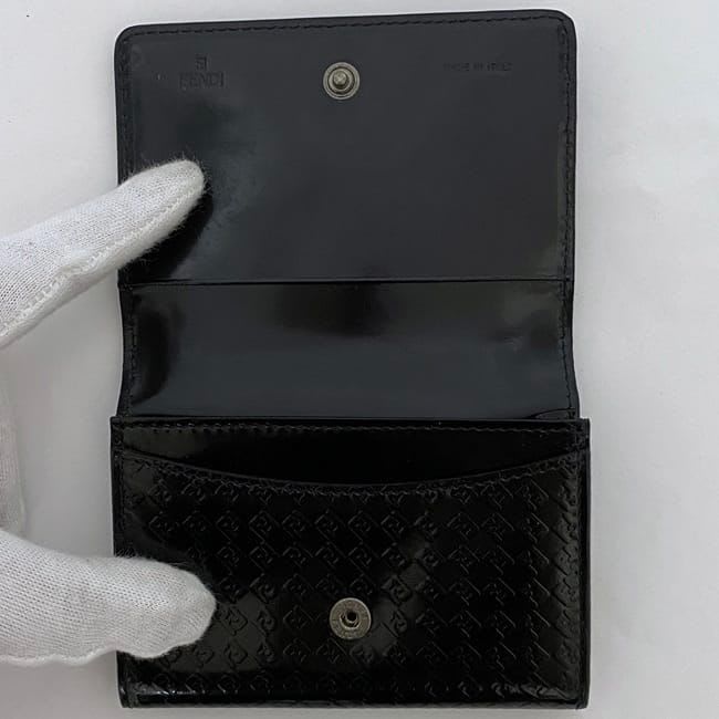 Fendi Card Case Black Micro Zucca — view 5