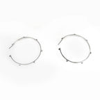 Hermes Earrings Cour De H Pair AG 925 Silver Accessories — view 6