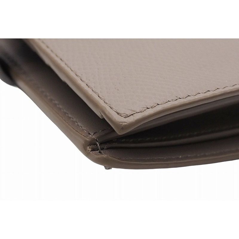 Celine Medium Strap Wallet Calfskin Pebble Glaze Mineral Blue Bicolor — view 5