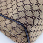 Celine Macadam Canvas and Calf Brown Handbag — view 4