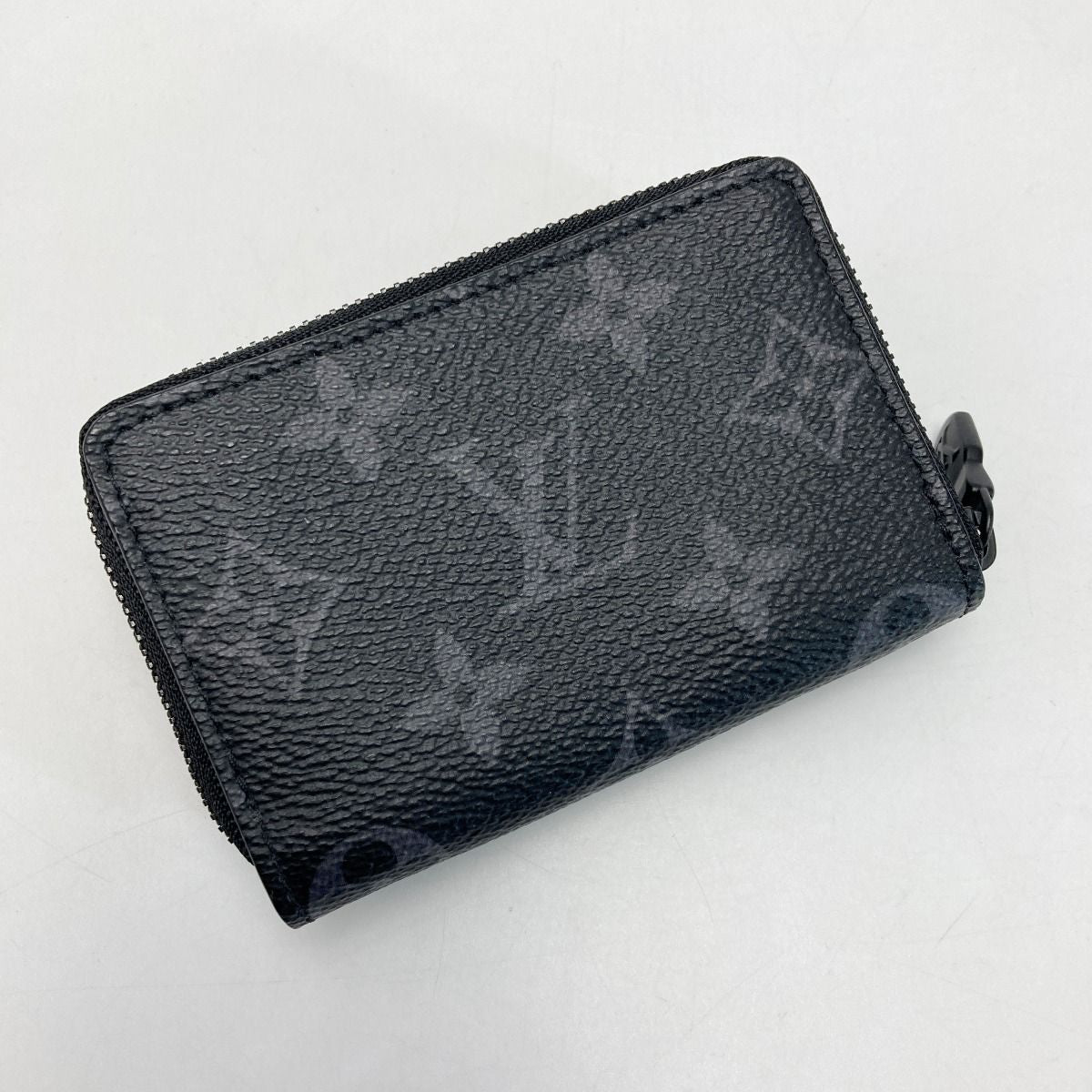 Louis Vuitton Monogram Eclipse Zippy Organizer Black Coin Case Wallet — view 2