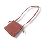 Loewe Mini Shoulder Bag Drawstring Shape Flamenco Pink Nappa Leather Anagram — view 2